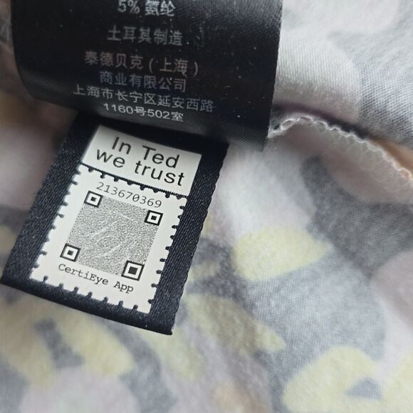 Ted Baker Delilah Bodycon Printed Dress Floral Long Sleeve Mock Neck Size‎ 6 - Picture 8 of 14